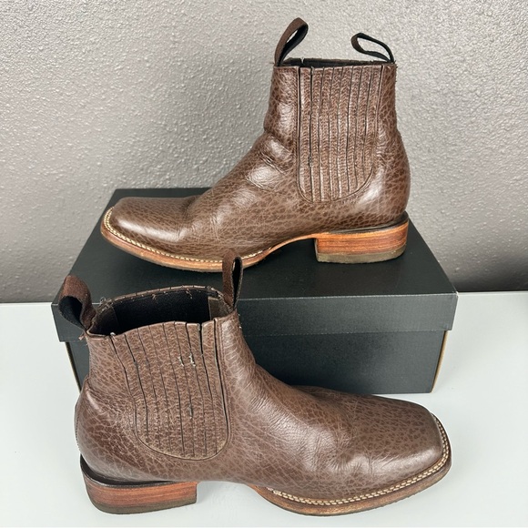 Silverton Men's Shoulder Genuine Leather Western Square Toe Short Boots !READ! - Picture 6 of 16